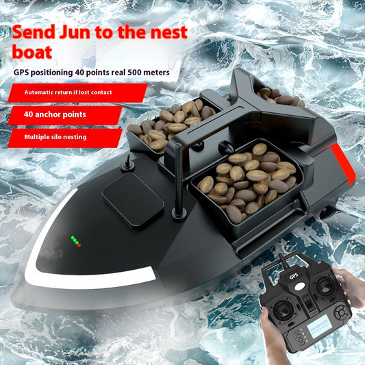 Bote de Pesca con Control Remoto y Posicionamiento GPS