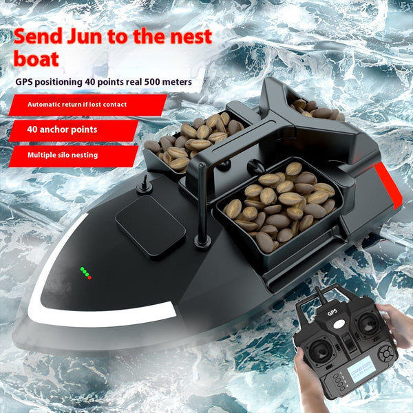 Bote de Pesca con Control Remoto y Posicionamiento GPS