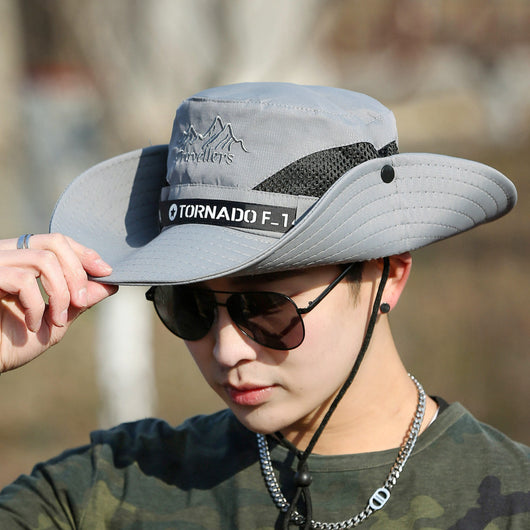 Gorra de Visera Ancha Transpirable para Pesca y Montaña - Protección Solar para Hombre - Image 12