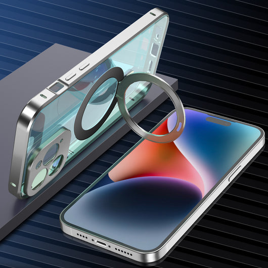 Funda Transparente con Soporte Magnético Plegable para Celular - Image 14