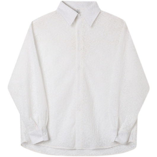 Camisa Suelta y Cómoda Transparente para Hombre - Image 11