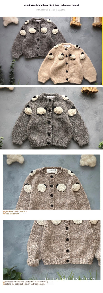 Cardigan de Lana con Bordados Artesanales - Manga Larga - Image 8