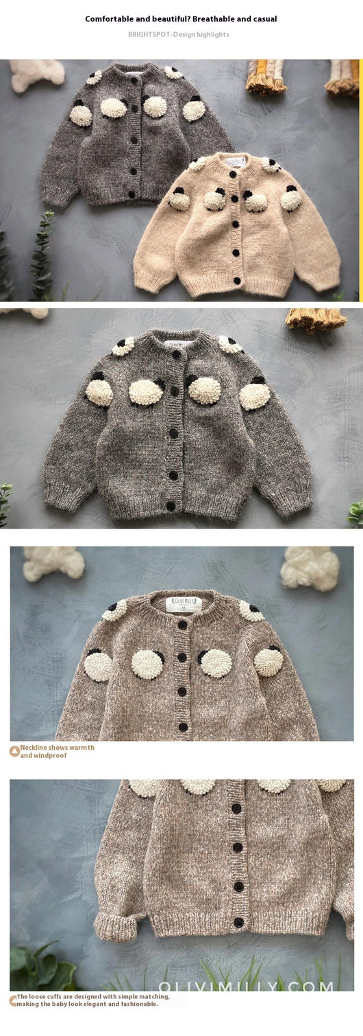 Cardigan de Lana con Bordados Artesanales - Manga Larga - Image 8