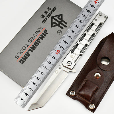 Cuchillo de Camping Multifuncional Plegable para Defensa Personal