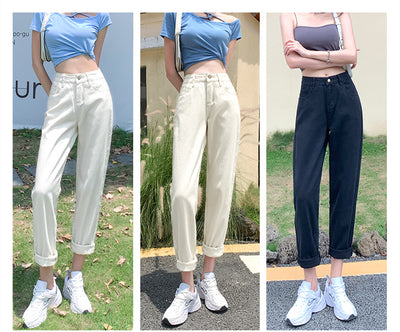 Pantalón Harlan Cintura Alta Pierna Recta para Mujer - Corte Moderno