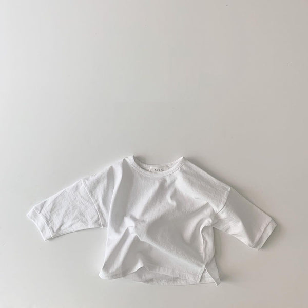 Camiseta Infantil Manga Larga en Colores Pastel
