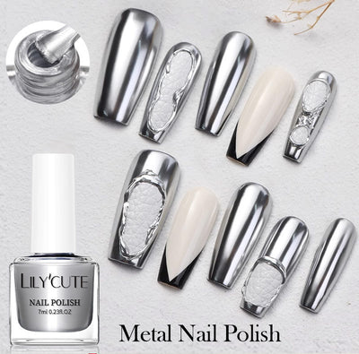 Esmalte de Uñas Espejo Metalizado Secado Rápido sin Horno - Image 43