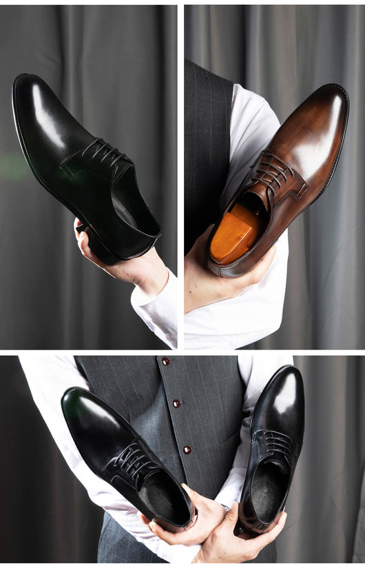 Zapatos de Cuero para Hombre Transpirables con Cordones y Acabado Artesanal - Image 14