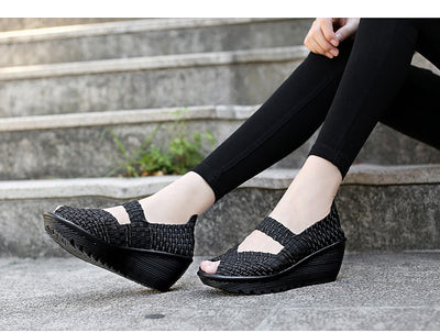 Zapatos Tejidos a Mano sin Cordones para Mujer - Comodidad Casual - Image 12