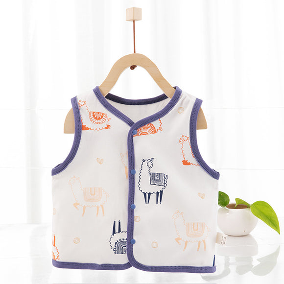 Chaleco Infantil de Algodón 100% para Otoño e Invierno