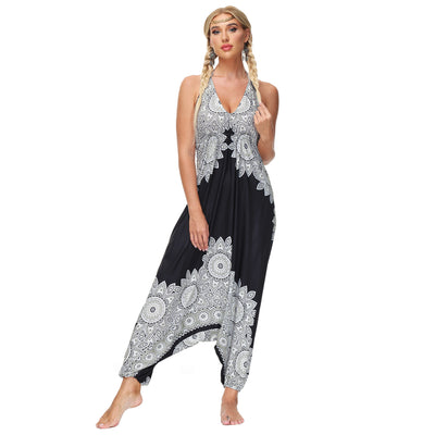 Jumpsuit Casual con Escote V y Amarre al Cuello - Image 12
