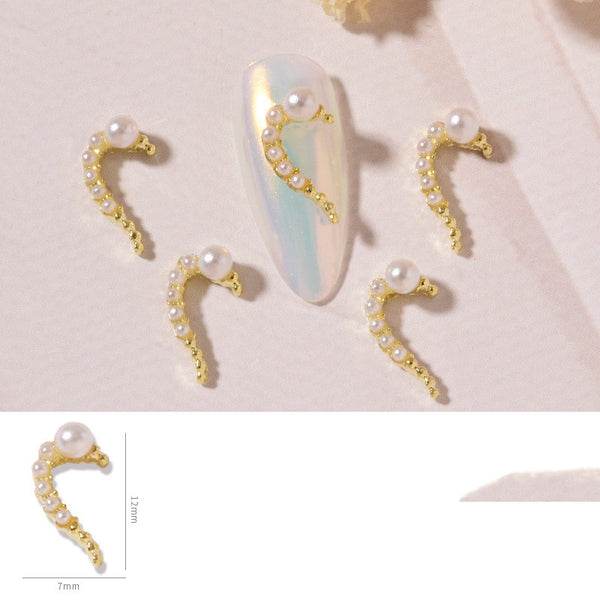 Decoraciones de Uñas Love Heart con Piedras de Cristal y Aleación - Image 3