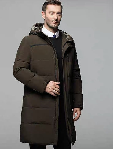Abrigo de Plumón para Hombre Largo Invierno Premium - Image 5