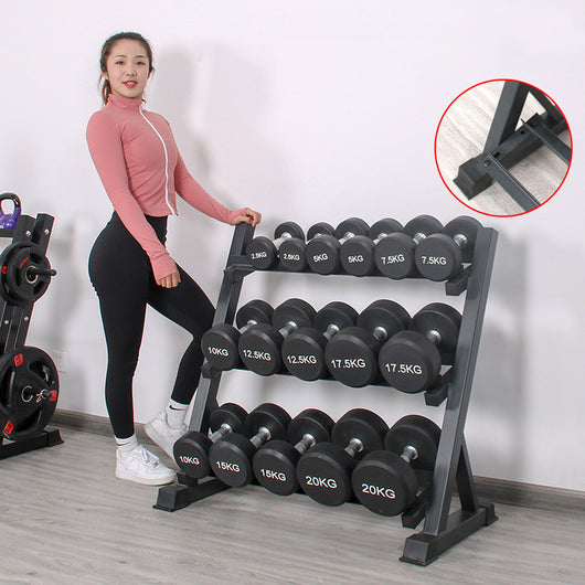 Organizador de Mancuernas de Tres Niveles para Gimnasio en Casa - Image 2