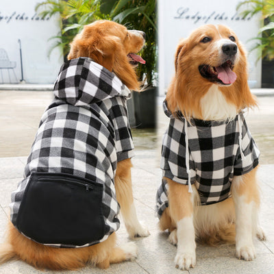 Suéter para Mascotas con Bolsillo de Cuadros y Cierre - Image 10