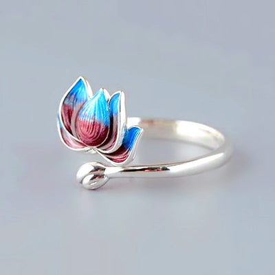 Anillo de Loto Bicolor en Resina Epoxi - Image 11