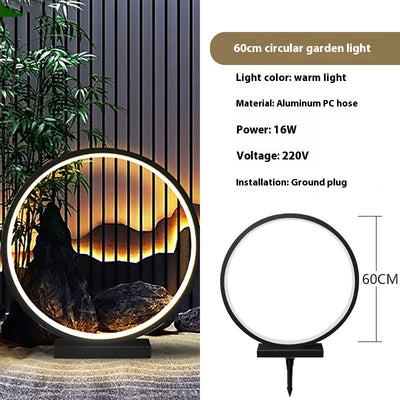 Lámpara de Jardín Redonda Impermeable para Exteriores - Iluminación Moderna - Image 12