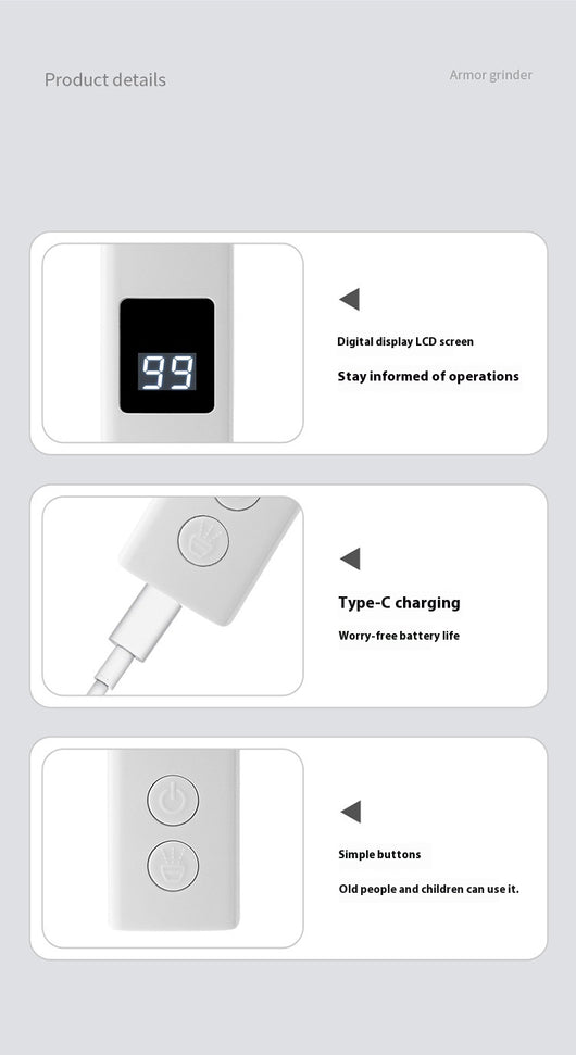 Cortauñas Eléctrico para Mascotas con Luz LED y Cubierta Protectora - Image 19