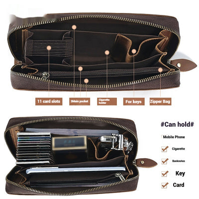 Billetera de Cuero Genuino Larga para Hombre - Image 11