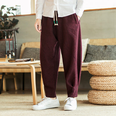 Pantalones de Lana Estilo Linterna Chino - Image 8