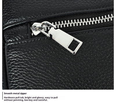 Bolso Bandolera de Cuero Genuino Primera Capa para Hombre - Image 10