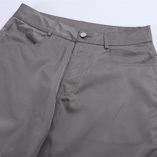 Pantalones Rectos Holgados con Diseño Moderno para Hombre - Image 5