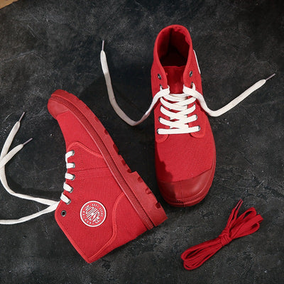 Zapatillas Canvas de Alto Corte para Estudiantes - Estilo Hip-Hop Versátil - Image 11