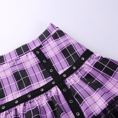 Falda Plisada con Estampado Lattice - Image 12