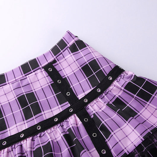 Falda Plisada con Estampado Lattice - Image 12
