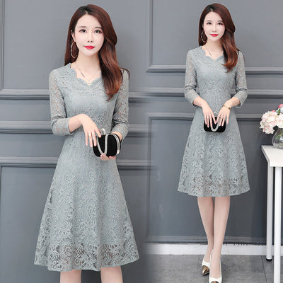 Vestido de Encaje Midi para Otoño - Image 6