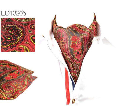 Bufanda Vintage Reversible para Hombre con Estampado de Flor de Anacardo - Image 11