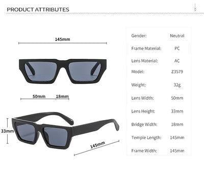 Gafas de Sol Cuadradas Minimalistas Street - Image 9