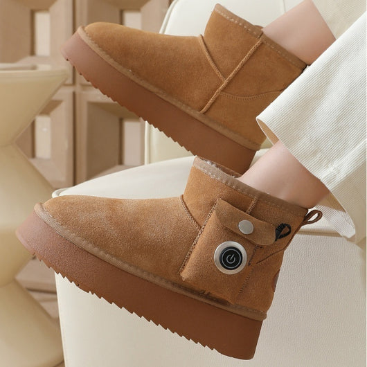 Botas Térmicas Eléctricas con Forro de Lana - Impermeables para Hombre y Mujer