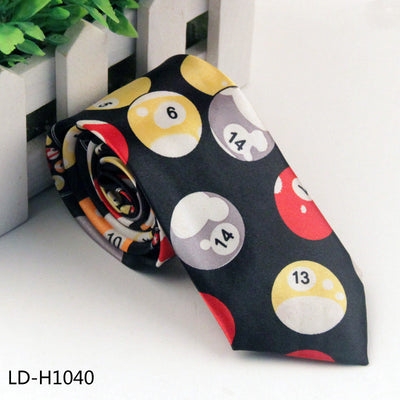 Corbata Casual de Poliéster y Seda Estampada para Hombre - Image 6