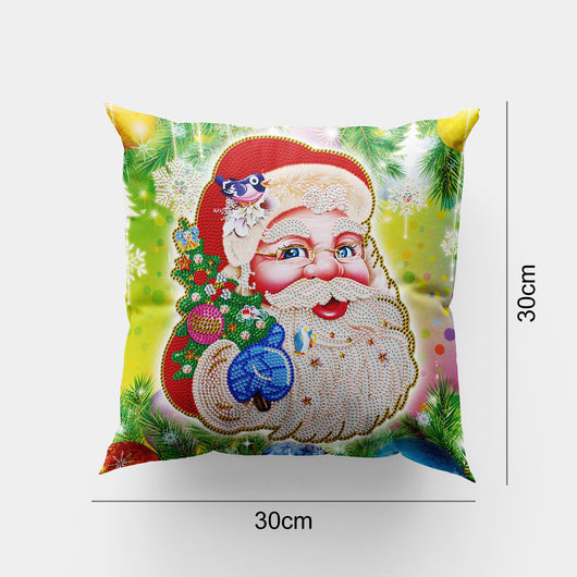 Funda de Almohada Navideña con Pintura de Diamantes DIY - Image 12