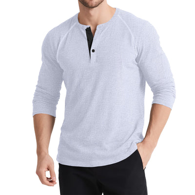 Suéter Retro con Botones y Contraste de Colores para Hombre - Image 6