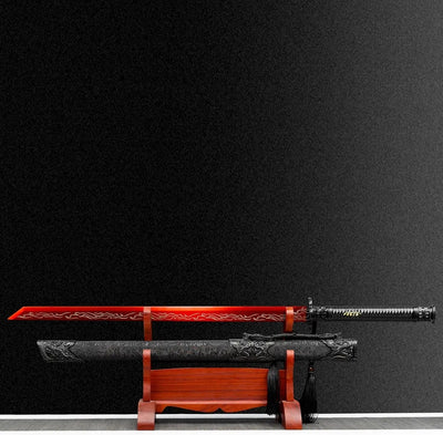 Espada Horizontal Dinastía Tang - Acero Manganeso Alto para Coleccionistas - Image 4