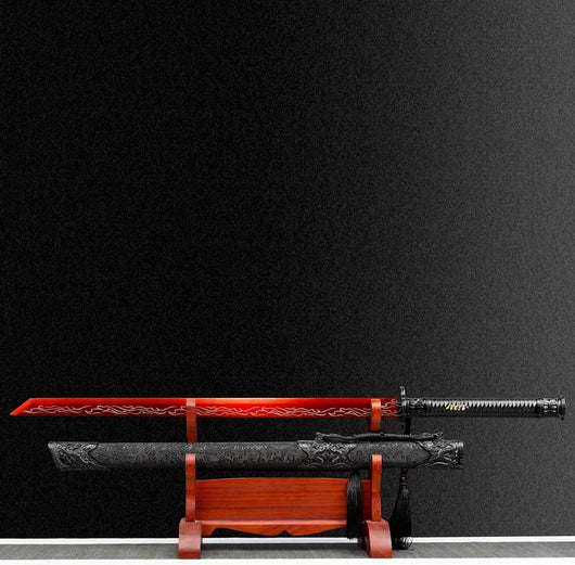 Espada Horizontal Dinastía Tang - Acero Manganeso Alto para Coleccionistas - Image 4