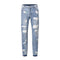 Jeans Slim Fit Rotos Lavado High Street