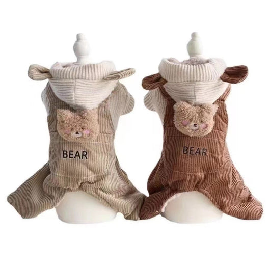 Mameluco Térmico para Perros con Forro Polar - Diseño Osito Café - Image 7