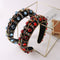 Diadema Acolchada Barroca con Pedrería de Colores