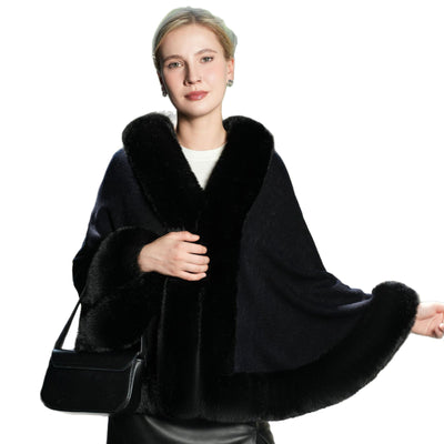 Capa Elegante de Pelaje Puro - Abrigo Versátil para Eventos y Noches Especiales - Image 5