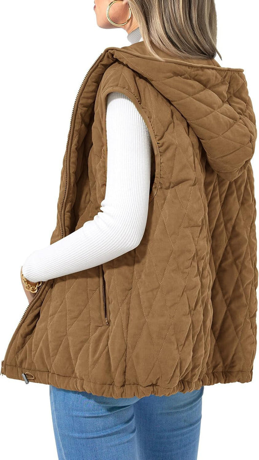 Chaleco Acolchado con Capucha para Mujer - Algodón Premium - Image 17