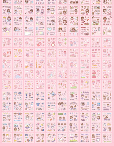 200 Stickers Impermeables para Tienda de Campaña con Diseño Cartoon - Image 14