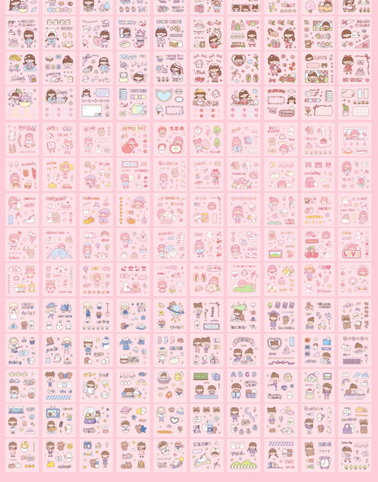 200 Stickers Impermeables para Tienda de Campaña con Diseño Cartoon - Image 14