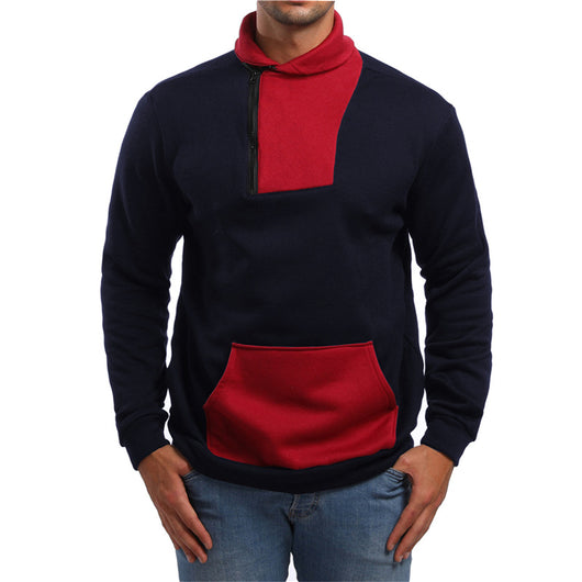 Suéter Pullover Casual con Combinación de Colores para Hombre - Image 4