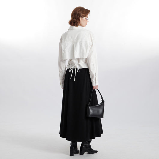 Blusa Preppy Dos Piezas Suelta para Mujer - Estilo Europeo y Americano - Image 4