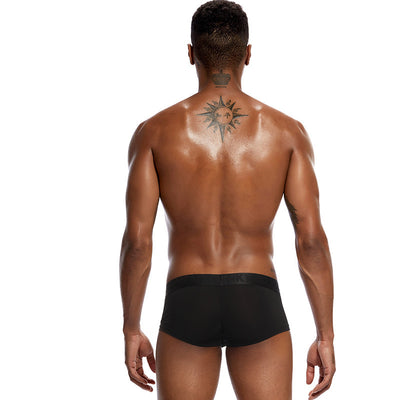 Bóxer Hombre Tela Seda Hielo Cintura Baja Banda Elástica Ancha - Image 2