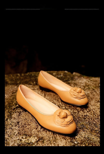 Zapatos de Tacón Bajo Cómodos en Cuero Genuino con Punta Redonda - Image 12