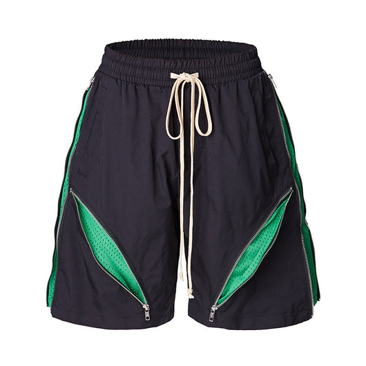 Shorts Casual con Diseño de Paneles Multi-Cierre - Image 17